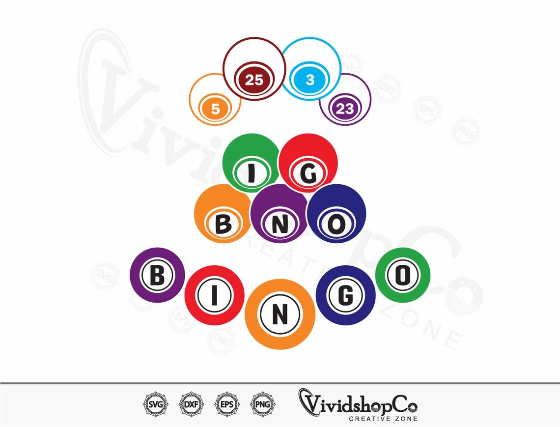 Bingo SVG Bingo Balls Svg Bingo Card Svg Bingo Dauber Svg Etsy