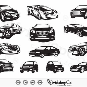 Car svg, Sports car svg, Super Car svg, Racing Car svg, Car Clipart, Cut Files for Silhouette, Files for Cricut, Vector, dxf, png, Design