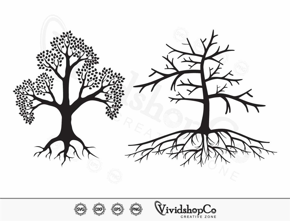 Tree With Roots SVG / Roots Svg / Family Tree Svg / Cut Files / Cricut ...