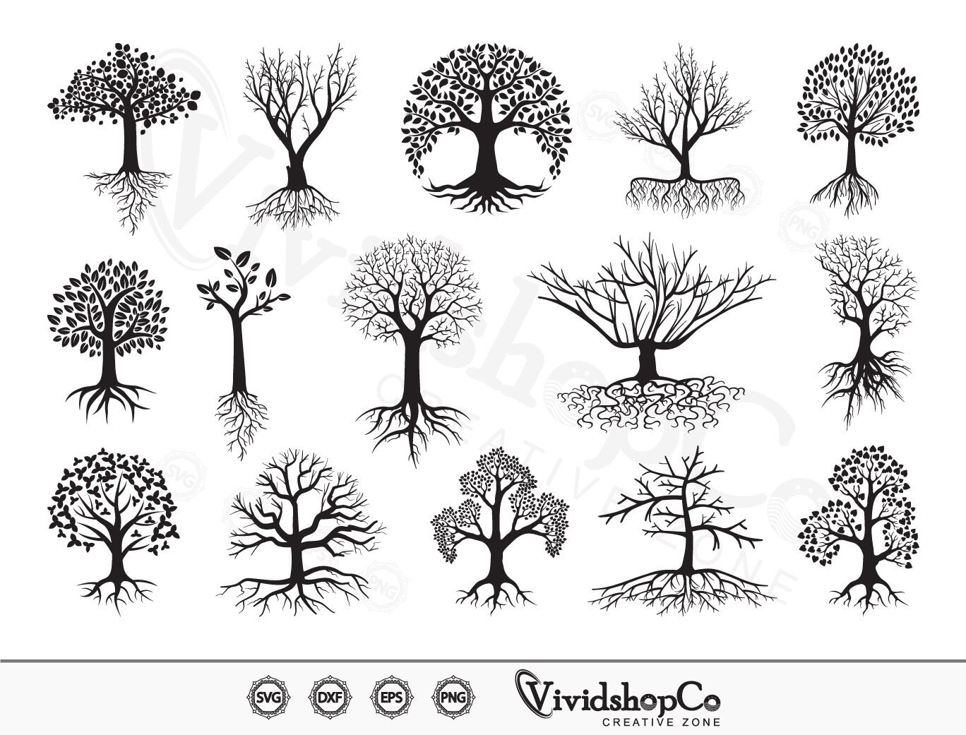 Tree With Roots SVG / Roots Svg / Family Tree Svg / Cut Files - Etsy