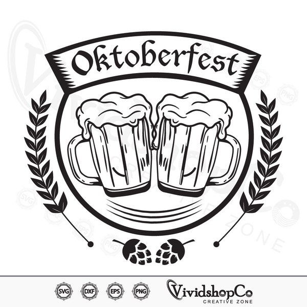 Oktoberfest svg, Clipart, Cut Files for Silhouette, Files for Cricut, Vector, dxf, png, Design