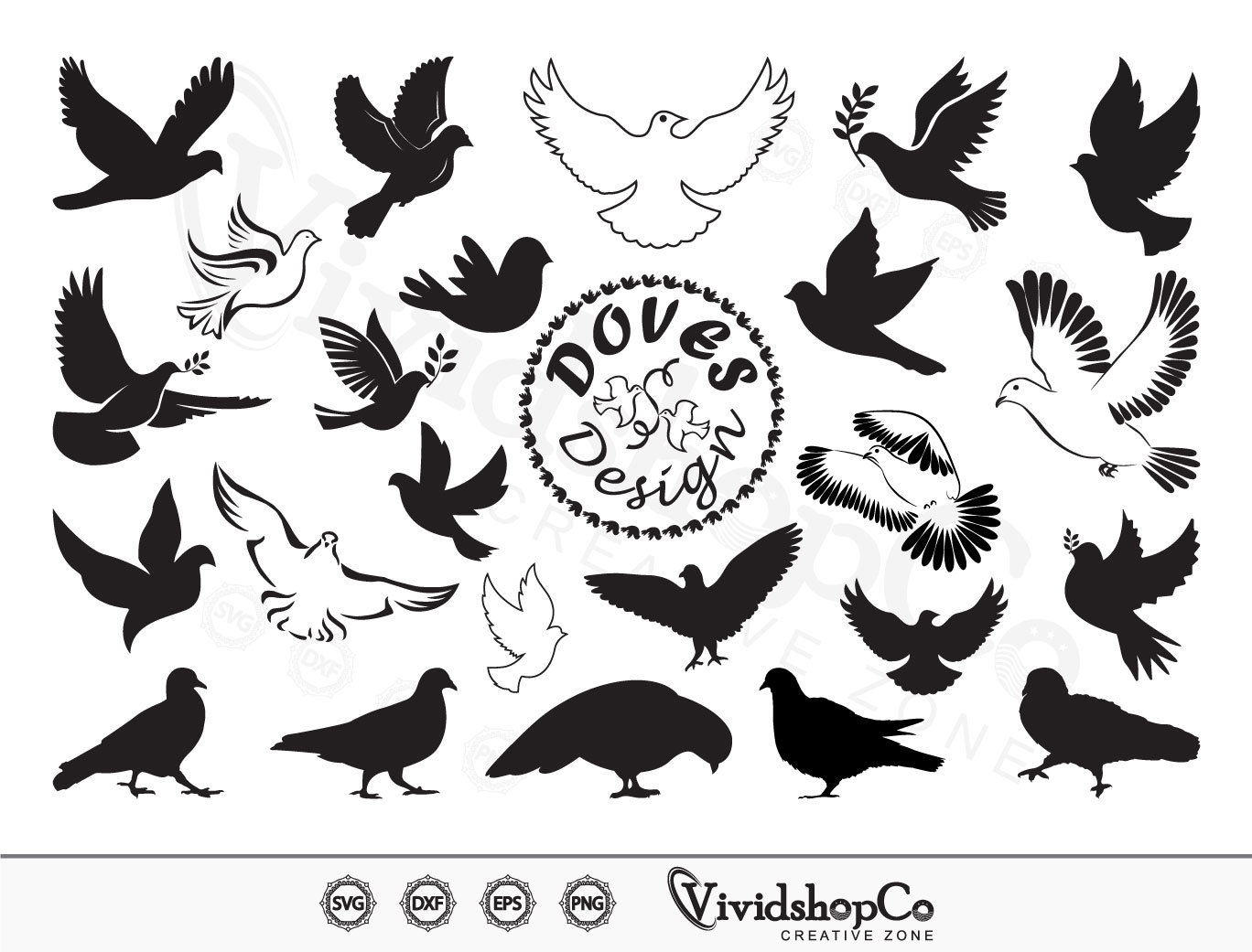 dove silhouette png