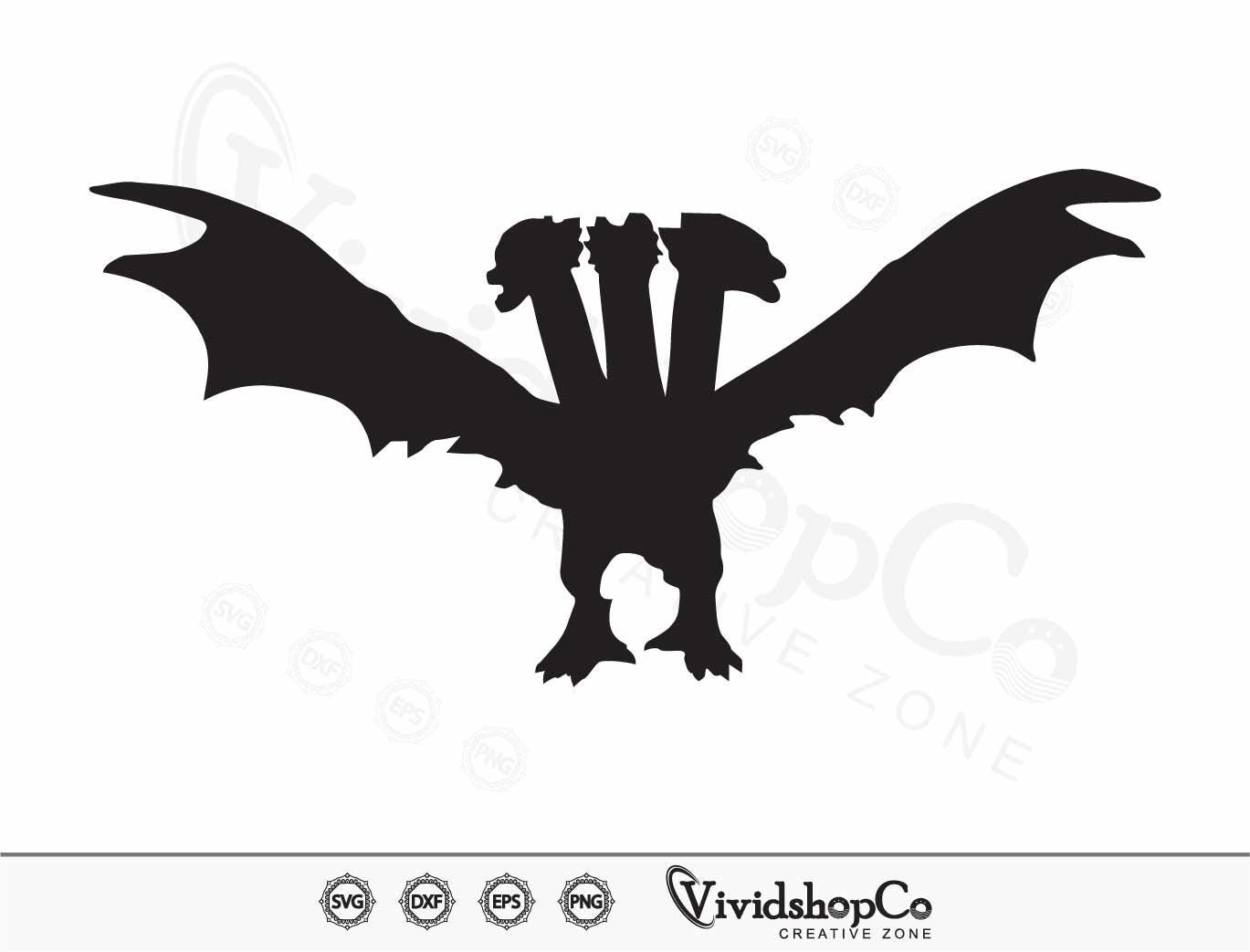 Godzilla SVG, Rodan Godzilla Svg, Godzilla Monster Svg, Ghidorah Svg ...