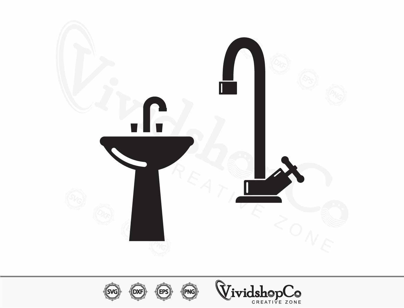 Svg Faucet Pattern Water Faucet Svg, Faucet Svg, Water Tap Svg, Dripping Faucet Svg ...