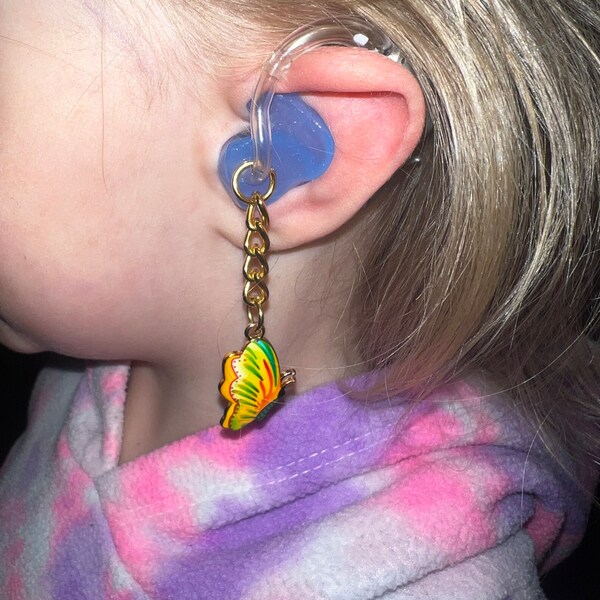 Butterfly Hearing-aid and Cochlear Implant Charms *Choose 2 for a pair