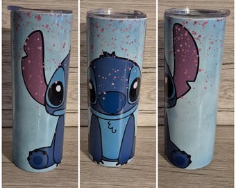 Vaso de acero inoxidable de 20 oz Taza térmica Lilo & Stitch "Stitch"