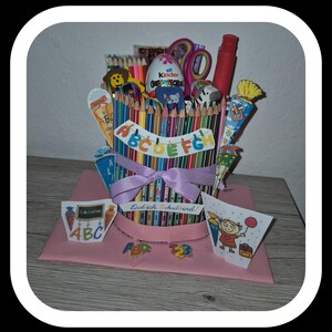 School enrollment pencils cake gift souvenir school start school start girl motto cake schoolchild