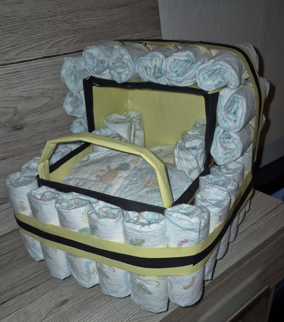 Windeltorte Kinderwagen Windelwagen Junge Mdchen UniSex Geschenk Geburt  Taufe Geburtstag einzugartig - Etsy.de
