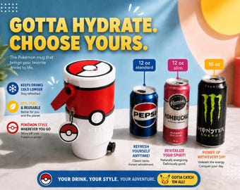 3in1 Ultimate Can Cooler - Pokemon - STL