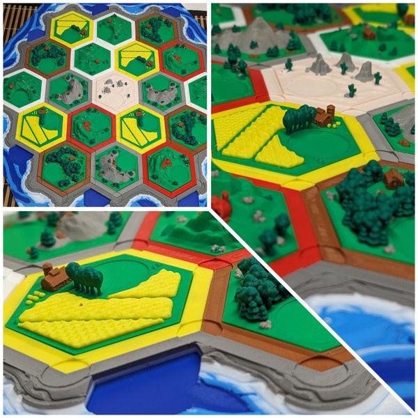 Settlers of Catan 3D printed Edition!