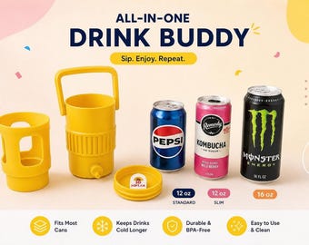 Enfriador de latas 3 en 1 definitivo - STL - SOLO PARA USO PRIVADO