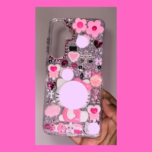 ANDROIDS Kitty Deco-den Case |Junk Phone Case |Charm case|Freestyle Case | Rainbow |Design Case|Customizable Junk Charm, All Androids