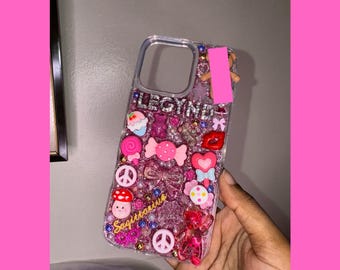 Customizable Junk Charm iPhone Case | Rainbow Deco-den Style