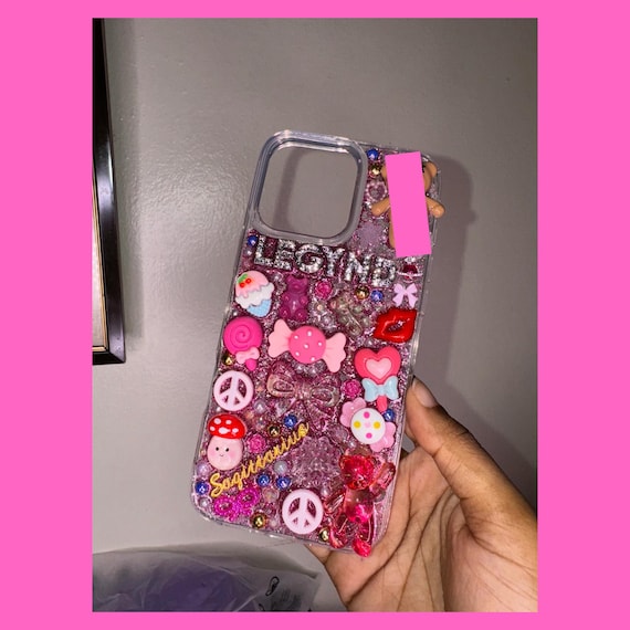Junk Phone Case Charms Customizable Junk Charm IPhone Case Rainbow Deco-den Style Junk Phone Case Charms Customizable Junk Charm IPhone Case Rainbow Deco-den Style