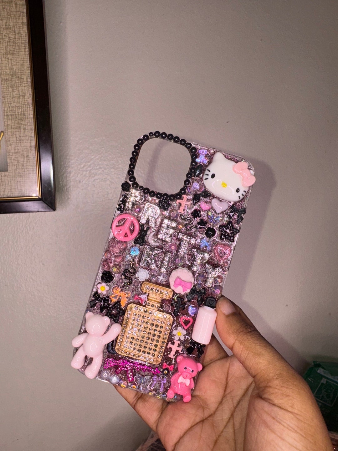 Junk Case |kitty Deco-den Case |affordable |charm Case|freestyle