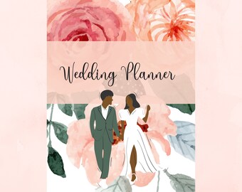 Páginas imprimibles para el planificador de bodas / Paquete de planes de boda (PDF)