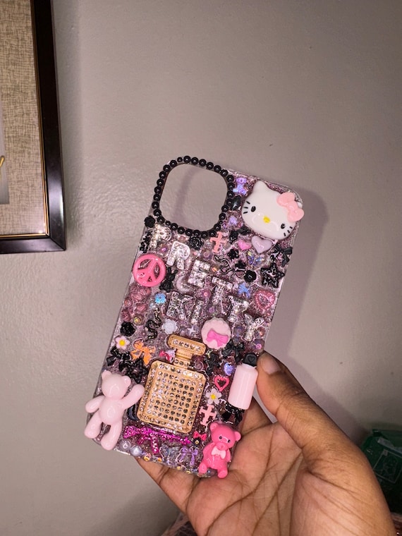 Hello Kitty Deco-den iPhone Case | Customizable Charm Case - Etsy