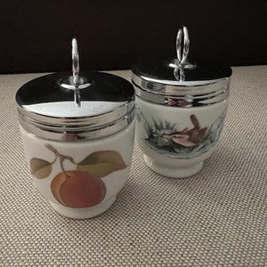 2 Vintage Royal Worcester Egg Coddlers