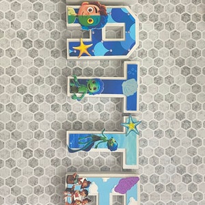 Luca 3D Name, Luca Birthday, Luca Party Supplies, Luca Party
