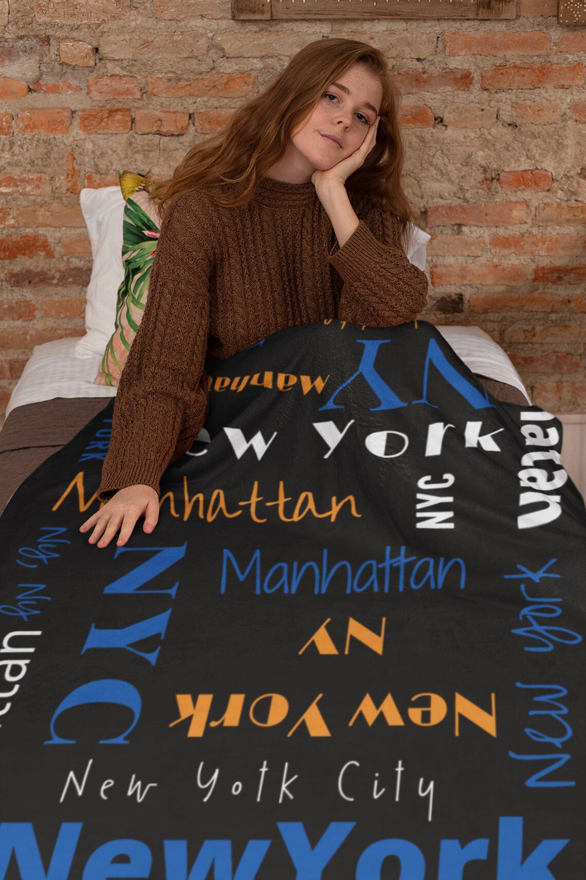 New York Blanket Plush Blanket New York NY New York Gift Etsy