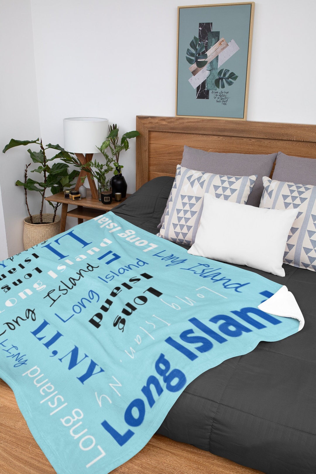 Long Island Blanket, Plush Blanket, Long Island NY, Long Island Gift