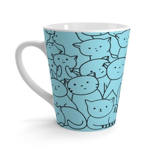 single pair gift boxed wth spoons Sewing chintz ceramic large latte mug 3/4pt 