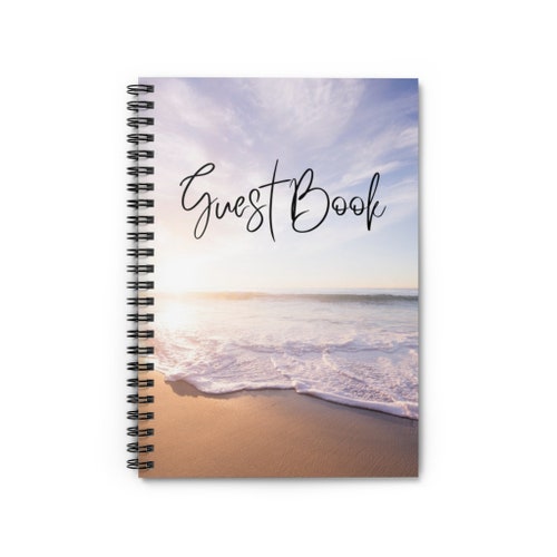 Custom Guest Book for Beach House Beach Vacation Rental House Etsy