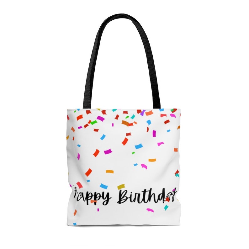 Happy Birthday Tote Bag Birthday Gift Bag Happy Birthday Etsy