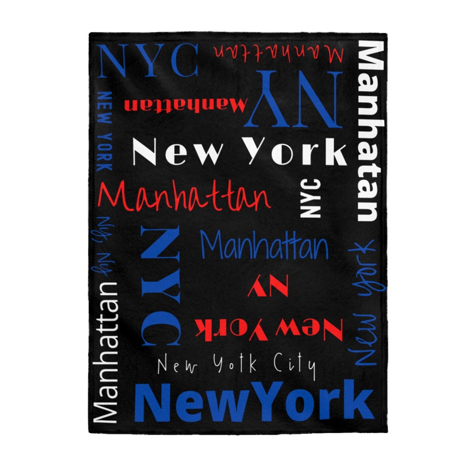 New York Blanket Plush Blanket New York NY New York Gift Etsy