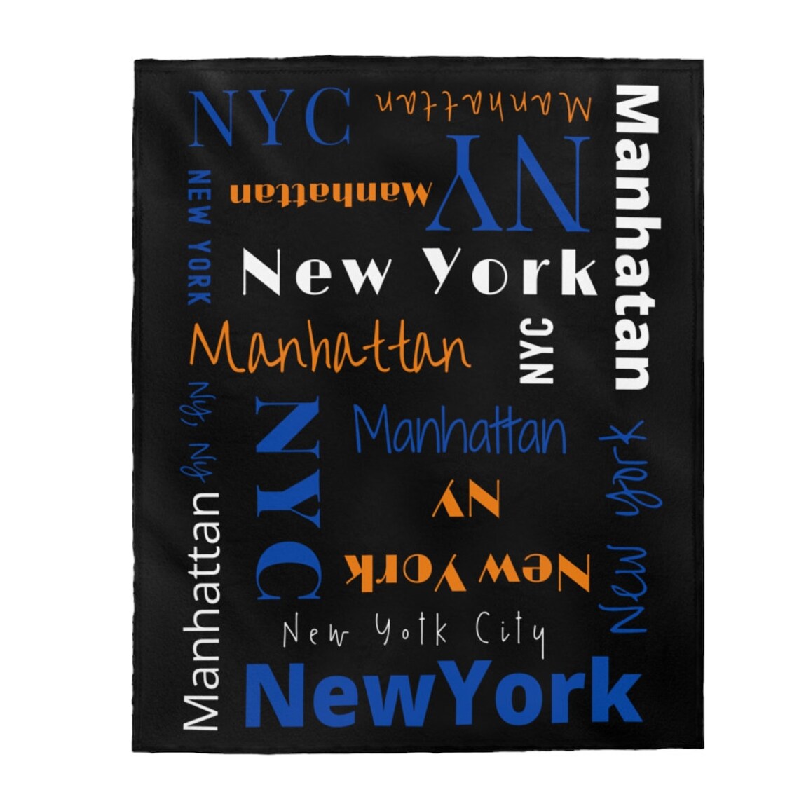 New York Blanket Plush Blanket New York NY New York Gift Etsy