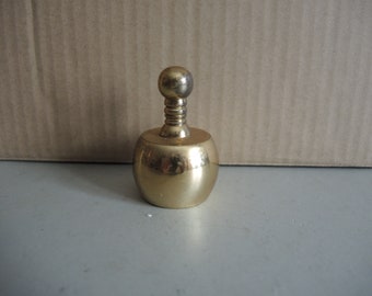 Vintage solid Brass massive Table décor paperweight in bell shape / cabinet library décor / Table stand / Gift for Him / Candle snuffer