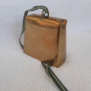 Vintage brass cow bell from Sweden