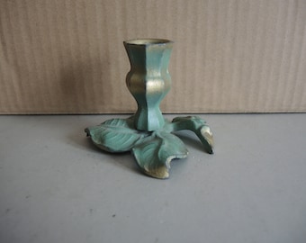 Vintage like Akta Massing Solid Cast brass Candle Holder in Floral shape / Rustic Kitchen Décor / Candlestick holder / Scandinavian art