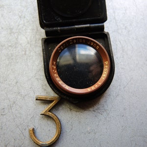 ONE!!! RARE Vintage Carl Zeiss Jena Proxar lens 1 x 24 mm for camera Rollei Rolleiflex I / Original Carl Zeiss lens / Camera repair parts