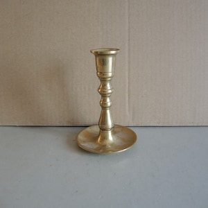 Antique style massive Solid brass Bronze Candle Holder / old housewares / Rustic Kitchen Décor / massive BRASS Candlestick / metal art