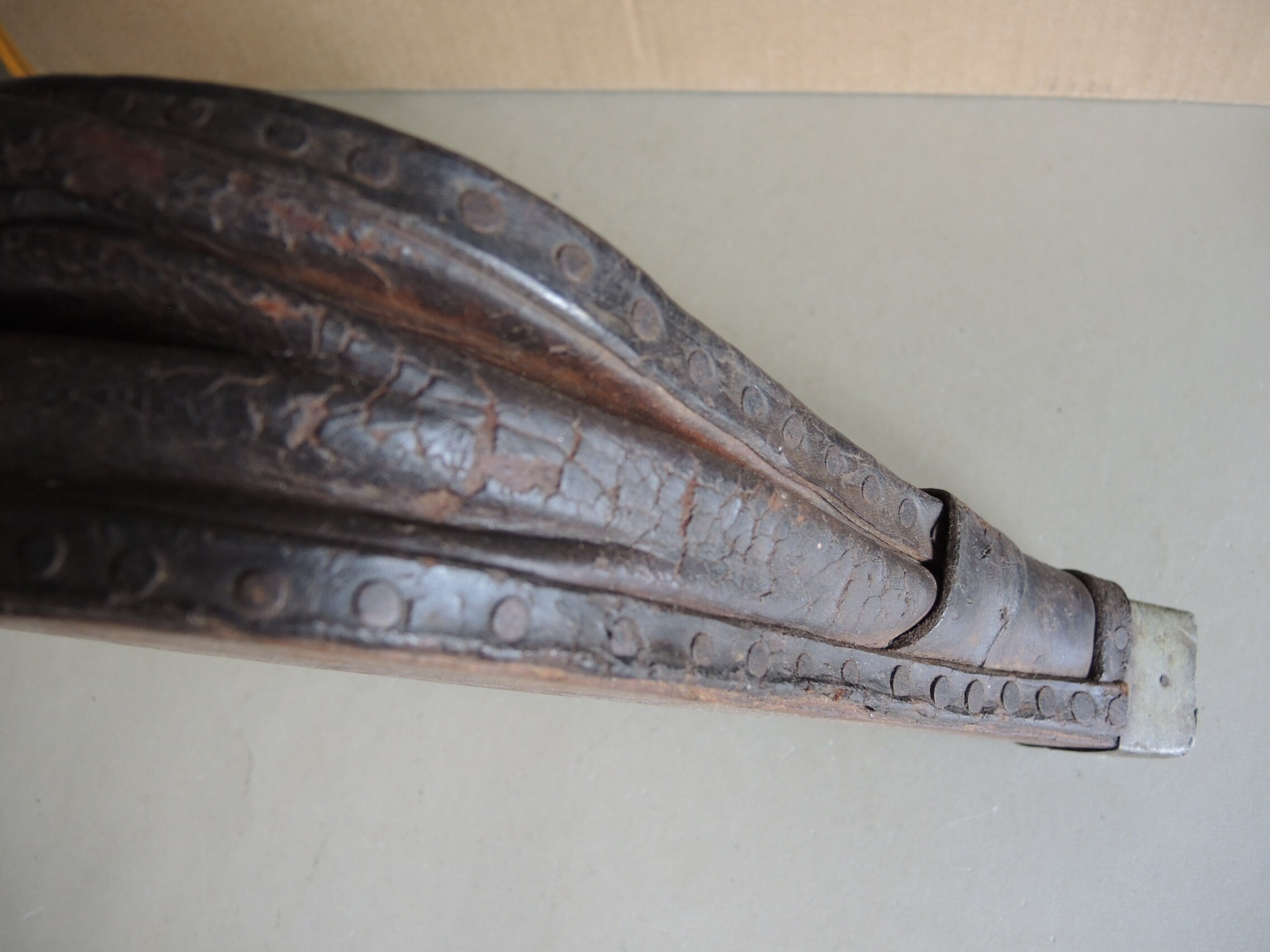 Antique Large Size Fire Bellow / Wooden Brass and Leather Etsy