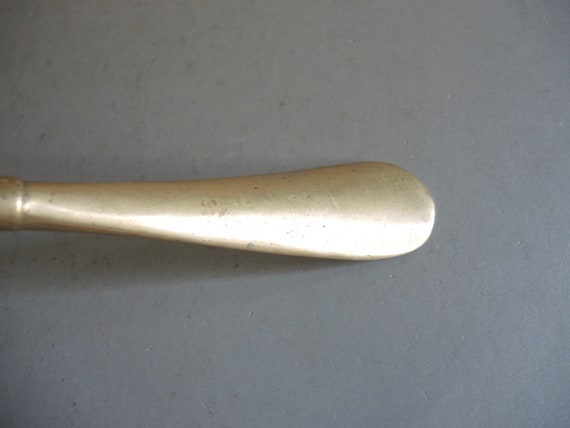 Vintage brass shoehorn / Horse head design on the… - image 5