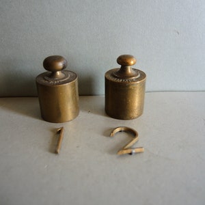 ONE!!! Antique solid Brass 100 grams Weight for Scale / Brass Scale Weights / Hallmarked Scale Weight / collectible paperweight