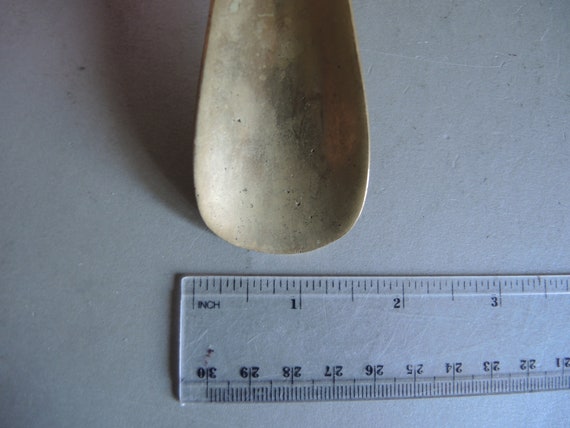 Vintage brass shoehorn / Horse head design on the… - image 8