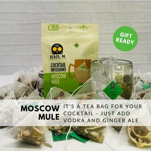 COCKTAIL Gift Kit Moscow Mule - Beautiful, Fun & Easy Mixology, Delicious Drink Kit! Great for Birthday, Friends, Office, Hostess, Thank You