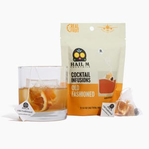 Kit de infusión para cóctel Old Fashioned - Regalo de bourbon para papá, regalo del Día del Padre, bolsita de té para cócteles, regalo de viaje para amantes del whisky