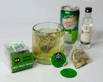 Moscow Mule Cocktail Kit - Infusion - Ideal Gift - Travel Cocktail Hack (Vodka)