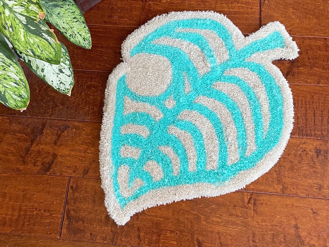 AC Rug Handmade Rug, AC Gift, ACNH Rug, Ac Leaf Etsy
