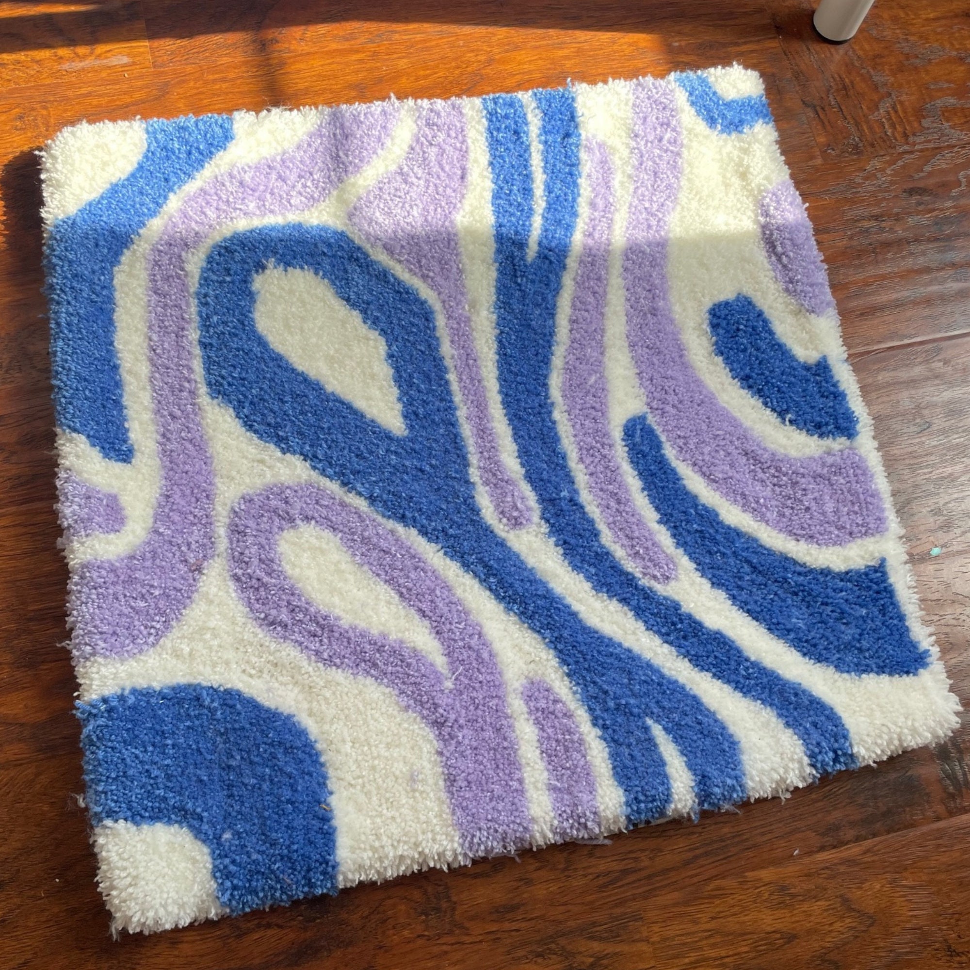 Abstract Pastel Rug Abstract Area Rug Funky Rug Groovy Rug Etsy