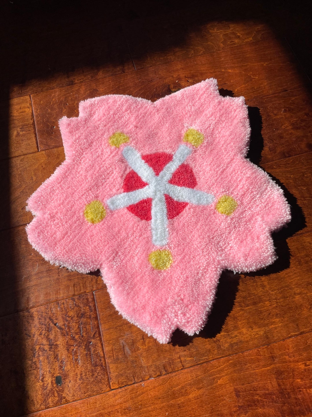 Cherry Blossom Area Rug Cherry Blossom Decor Kawaii Rug Etsy