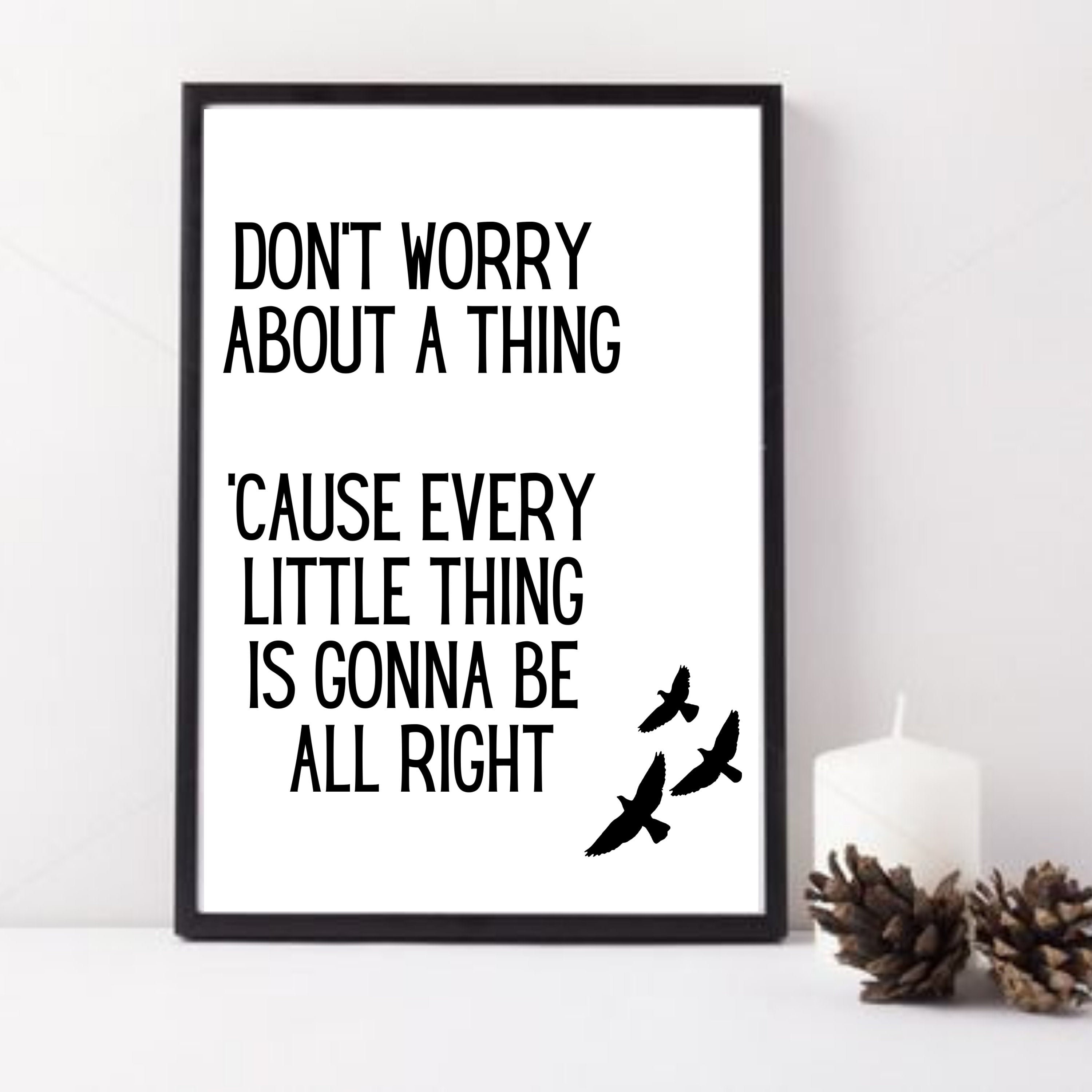 Bob Marley & the Wailers Song Lyrics, Don't Worry About A Thing, Three ...