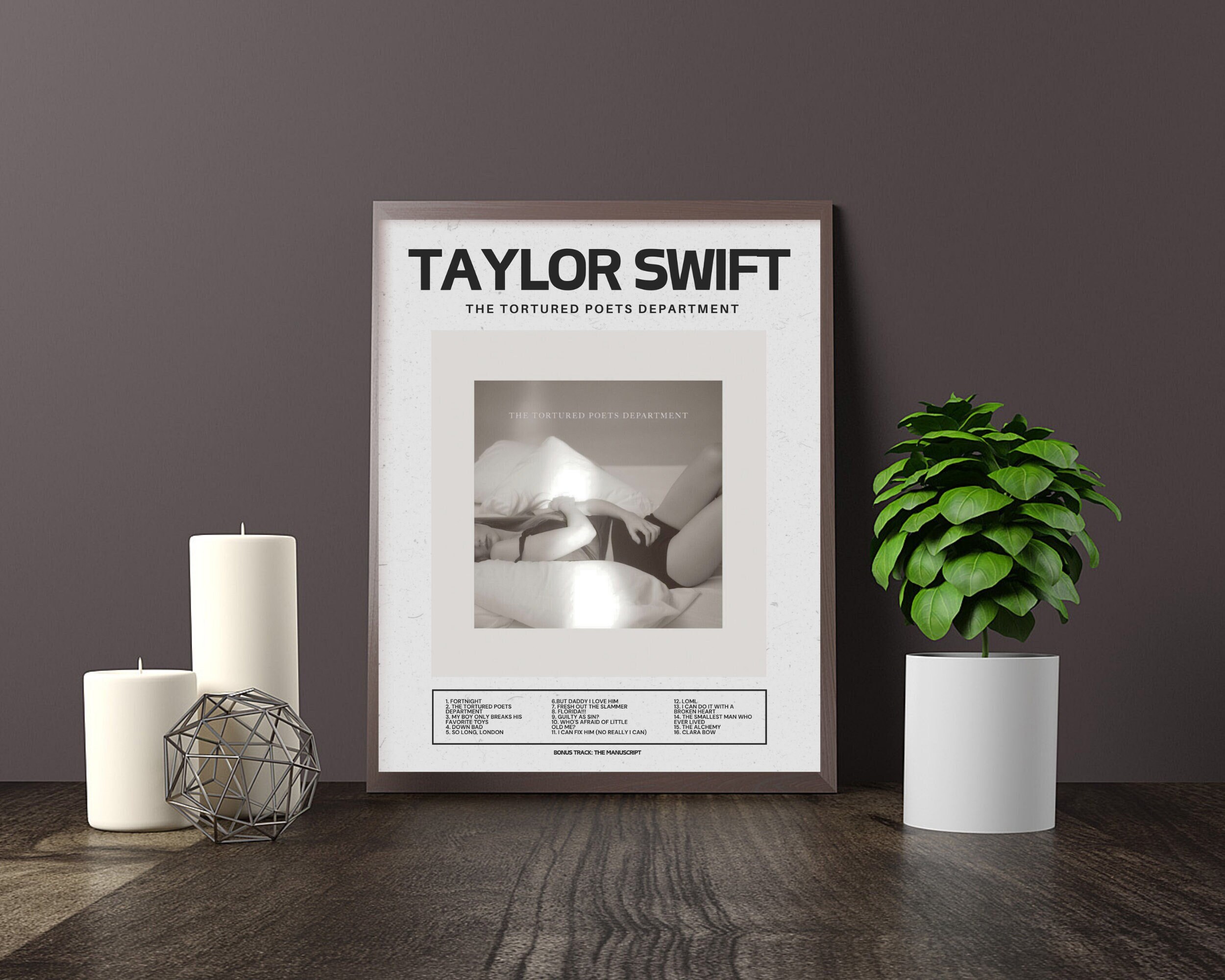 Discover The Tortured Poets Department Poster, TTPD Poster, Taylor New Album Poster