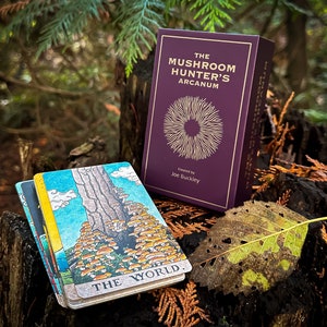 L'arcane du chasseur de champignons : un jeu de tarot de 78 cartes et un guide de 100 pages