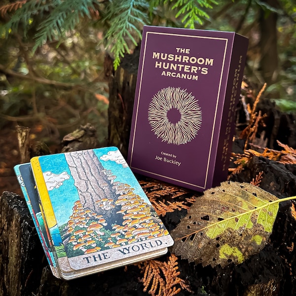 The Mushroom Hunter's Arcanum: een tarotdeck van 78 kaarten en een gids van 100 pagina's