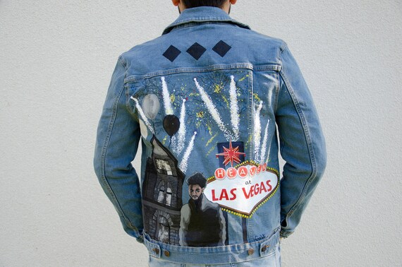 Hand Painted Custom Denim Jacket THE WEEKND 